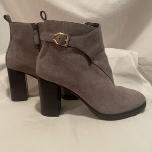 Cole Haan Women's Gray Suede Ankle Boots
